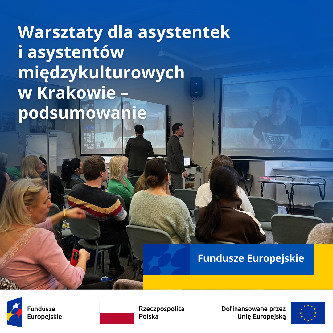 Participants attending training for intercultural assistants in Kraków
